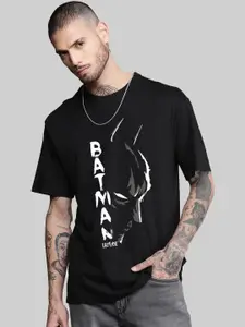 Leotude Men Graphic Printed Round Neck Cotton Relaxed Fit Batman T-shirt