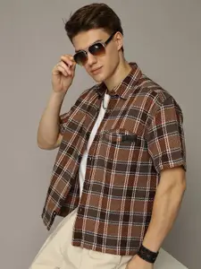 The Roadster Lifestyle Co. Men Relaxed Fit Buffalo Checked Cotton Casual Shirt