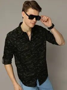 The Roadster Lifestyle Co. Men Premium Camouflage Printed Cotton Casual Shirt