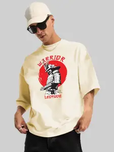 Leotude Men Graphic Printed Round Neck Cotton Relaxed Fit T-shirt