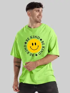 Leotude Men Graphic Printed Round Neck Cotton Relaxed Fit T-shirt