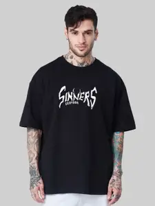 Leotude Men Graphic Printed Round Neck Cotton Relaxed Fit T-shirt