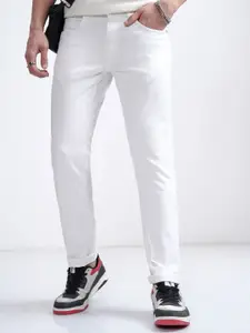 HIGHLANDER Men Mid Rise Slim Leg Ankle Mid Stretch Jeans