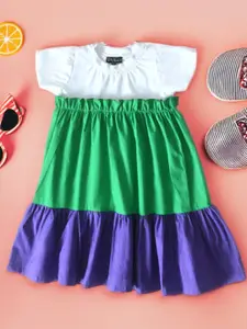 Bella Moda Striped Satin Fit & Flare Dress