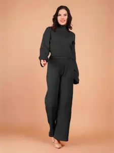 Boholyfe Midnight Muse High Neck Top With Trousers Co-Ords