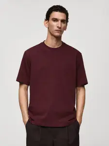 MANGO MAN Pure Cotton Relaxed Fit T-shirt