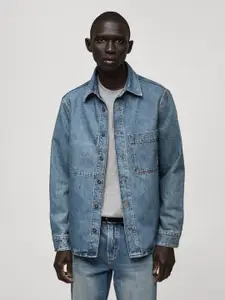 MANGO MAN Pure Cotton Denim Jacket