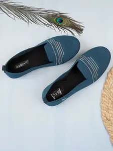 Indifeet Women Textured Casual Slip-On Loafer