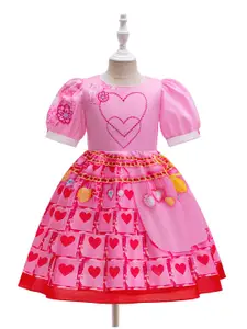 StyleCast x Revolte Girls Printed Fit and Flare Mini Dress