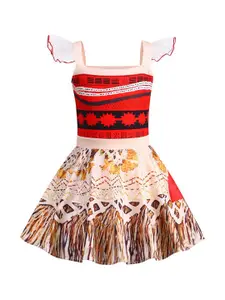 StyleCast x Revolte Girls Printed Fit and Flare Midi Dress