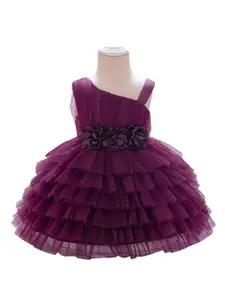 StyleCast x Revolte Girls Asymmetric Neck Fit and Flare Dress