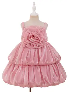 StyleCast x Revolte Girls Floral Ruffled Balloon Dress