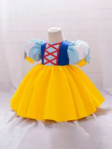 StyleCast x Revolte Girls Colourblocked Fit & Flare Dress