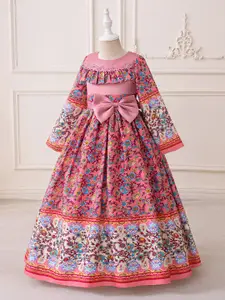 StyleCast x Revolte Girls Ethnic Motifs Print Maxi Dress