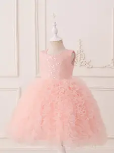 StyleCast x Revolte Girls Sequinned Fit & Flare Maxi Dress