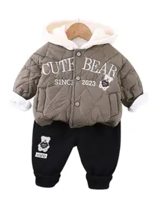 StyleCast x Revolte Boys Printed Coat with Trousers