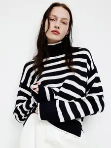 H&M Women Fine-Knit Turtleneck Jumper