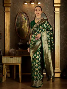 Sangria Ethnic Motifs Woven Design Kanjeevaram Saree