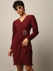 ONLY Women V-Neck Wrap Dress