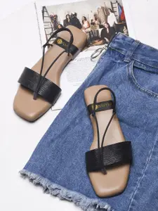 DIVASTRI Women Open Toe Flats With Backstrap