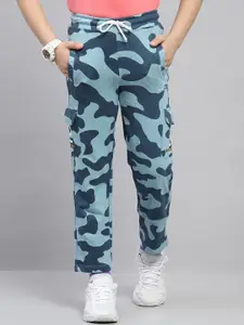 Monte Carlo Boys Cotton Camouflage Printed Track Pants