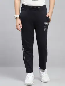 Monte Carlo Boys Typography Printed Mid Rise Track Pants
