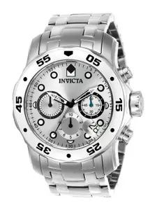 Invicta Men Dial & Stainless Steel Bracelet Style Straps Analogue Watch 0071
