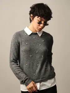 ONLY Women Pullover with Embellished Detail