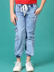 V-Mart Girls Low Distress Light Fade Stretchable Jeans