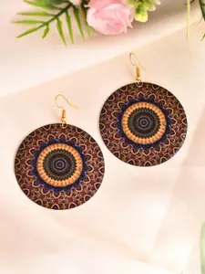 Silvermerc Designs Rhodium-Plated Circular Drop Earrings