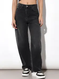 ONLY Women Cotton Straight Fit Mid-Rise Light Fade Jeans