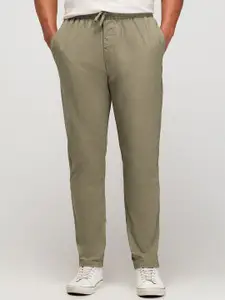 Red Flame Men Cotton Relaxed Fit Trousers