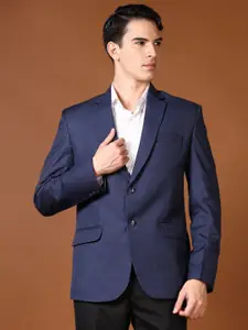 V-Mart Self Design Single-Breasted Formal Blazers
