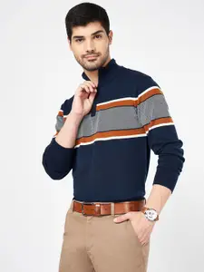 BYFORD by Pantaloons Men Cotton Colourblocked Pullover