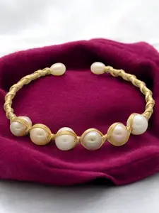 Sri Jagdamba Pearls Dealer Gold Plated Pearls Bracelet