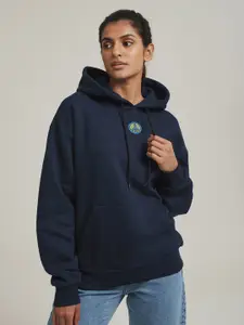 FFLIRTYGO Women Graphic Printed Hooded Sweatshirt