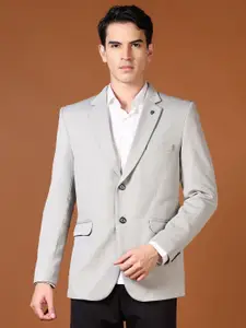 V-Mart Notched Lapel Collar Single-Breasted Blazer