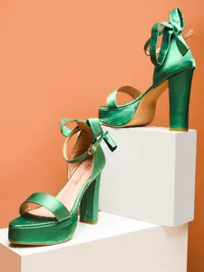 DIVASTRI Suede Party Block Sandals