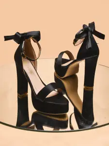 DIVASTRI Suede Party Block Sandals