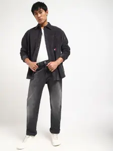 Tommy Hilfiger Men Spread Collar Solid Cotton Relaxed Fit Casual Shirt