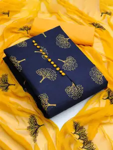 Peachmode Floral Printed Unstitched Dress Material