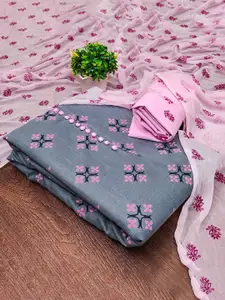 Peachmode Ethnic Motifs Printed Pure Cotton Unstitched Dress Material