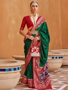 DEVATITHI Woven Design Zari Pure Patola Saree