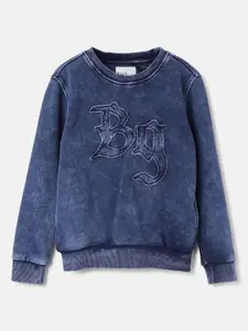 Blue Giraffe Boys Pullover Sweatshirt