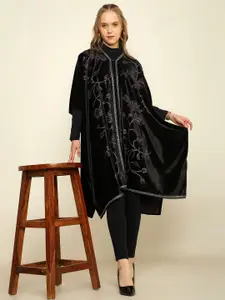 CRAFTBAZAR Women Floral Poncho