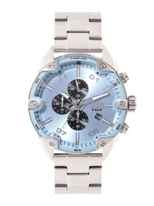 DIESEL Men Spiked Analogue Chronograph Watch DZ4655I