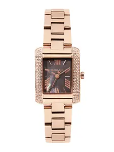 Michael Kors Women Emery Mother of Pearl Analogue Watch MK4868I