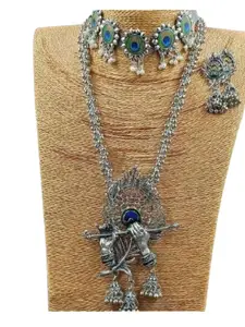 JMBW INTERNATIONAL Necklace With Earrings Jewellery Set