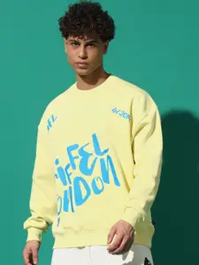 GRIFFEL Men Printed Round Neck Sweatshirt