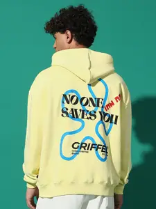 GRIFFEL Men Hooded Printed Long Sleeves Sweatshirt